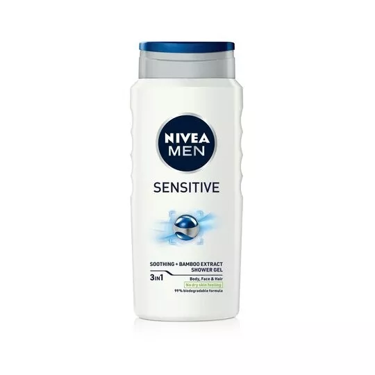 4 Pack x Nivea Men Sensitive Shower Gel 400Ml