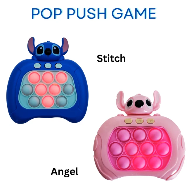 Giocattolo Sensoriale Stitch Push It: Controller Con Suoni E Luci – Fidget Elettronico Per Bambini
