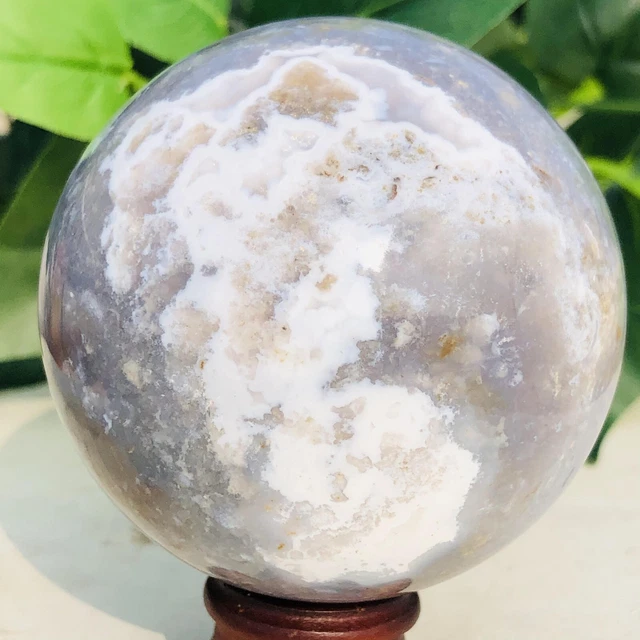 469g Natural Ocean Jasper Ball Quartz Crystal Geode Mineral Specimen Healing