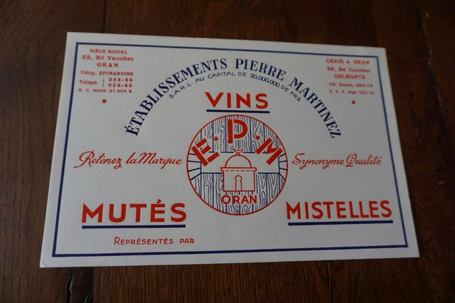 Buvard Publicitaire Ancien - Treille Du Roy - Vins Agap - Le Seigneur Des Vins
