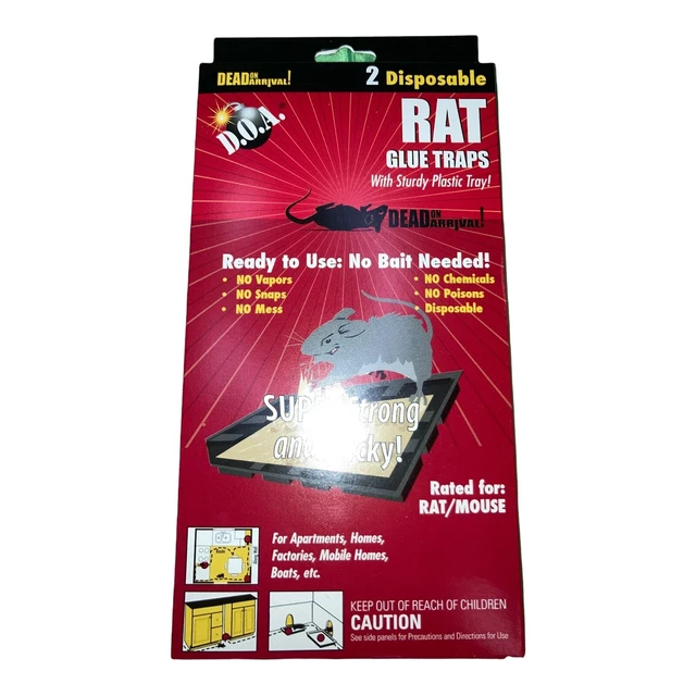 TRAPS - Rat Traps Or For Spiders Small Animals Glue Trap 2 Set Long