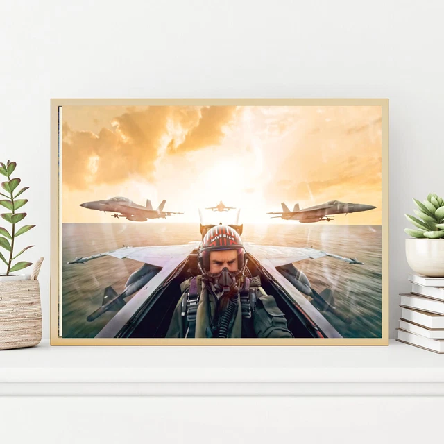 TOP GUN MAVERICK TOM CRUISE 4 Original Decor Wall Art POSTER CANVAS £
