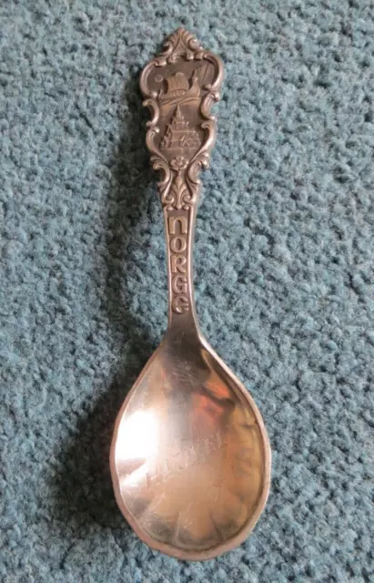 Konge Tinn Norwegian Royal Pewter Viking Spoon