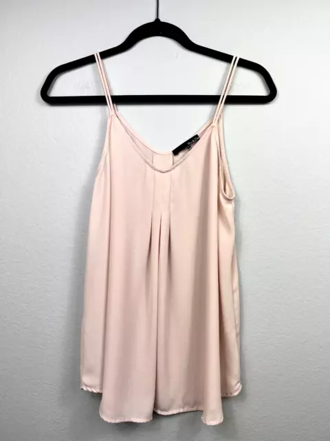 Ro & De Anthropologie Cami Tank Spaghetti Straps Pink Size Medium