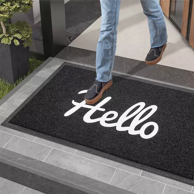 Front Door Mat - Home Welcome Mats Outdoor and Indoor, Heavy-Duty Low-Profile No