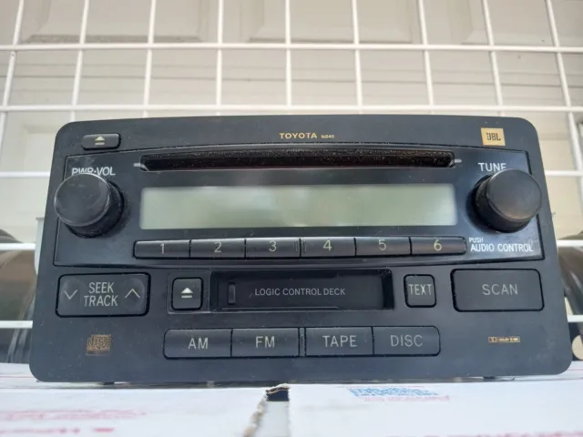 2004-07 Toyota Tundra Sequoia AM/FM Radio JBL Cassette CD Player OEM 86120-0C140