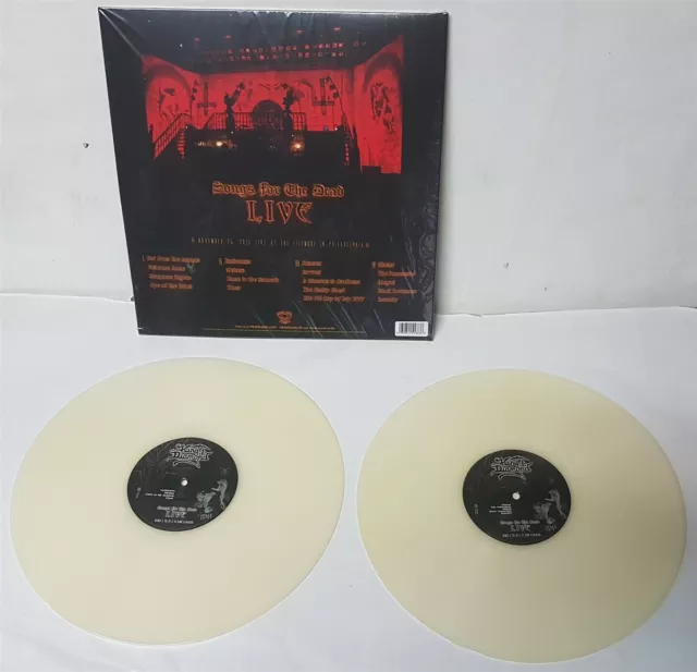 King Diamond Songs For The Dead Live Clear Ghost White LP Vinyl Record new 2