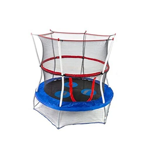 Mini Trampoline with Enclosure Net 60 - inch Blue