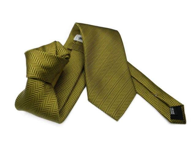 Cravatta gialla lavorata a maglia | Disponibile! | Tailor Toki