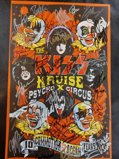 Kiss Kruise X Officially Autographed Poster 2021