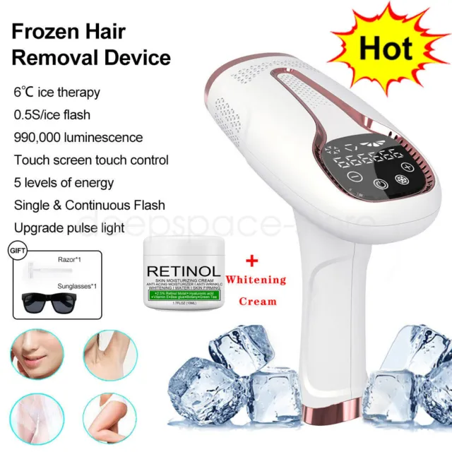 999999 Laser Hair Removal Machine IPL Permanent Painless Epilator Body Facial