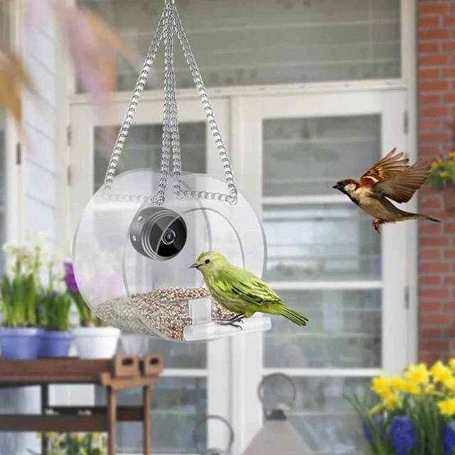 Vogelfütterer Mit Kamera Futterbehälterkäfig Für Den Außenbereich HD 1080P