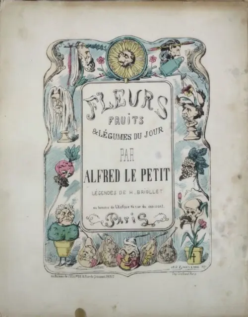 Le Petit Alfred Fleurs, fruits et légumes du jour - 32 caricatures aquarellées