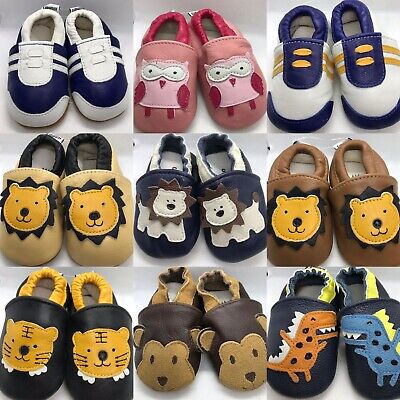 Soft Sole Leather Baby Shoes Anti-slip Crawling Toddler Girls/Boys Walking Boots