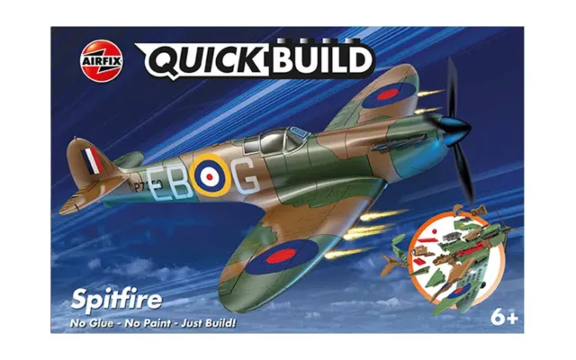 Brandneu J6000 Airfix Schnellbau ""Passt in die Box"" Spitfire Modellbausatz.