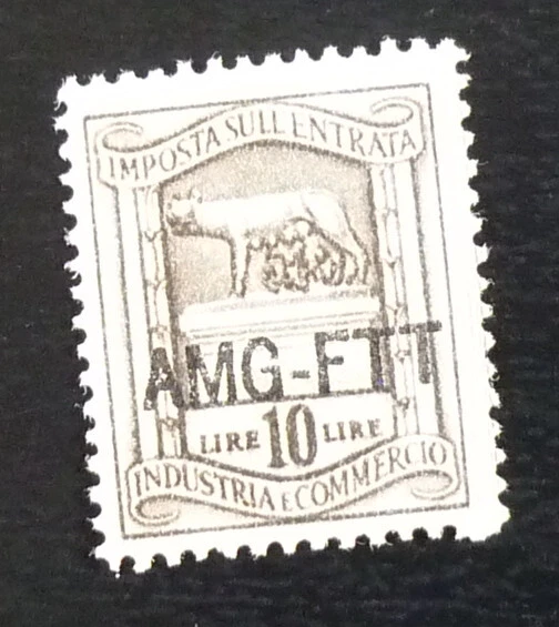 Italy Trieste Post WWII - AMG - FTT Overprint - Revenue Stamp US 2