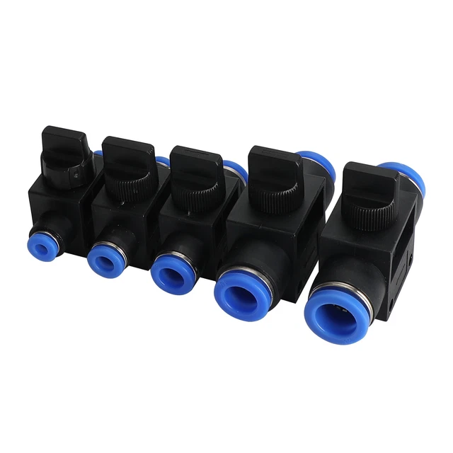 Controllo pneumatico valvola a sfera tubo Inline Push Fit Connector Air Line