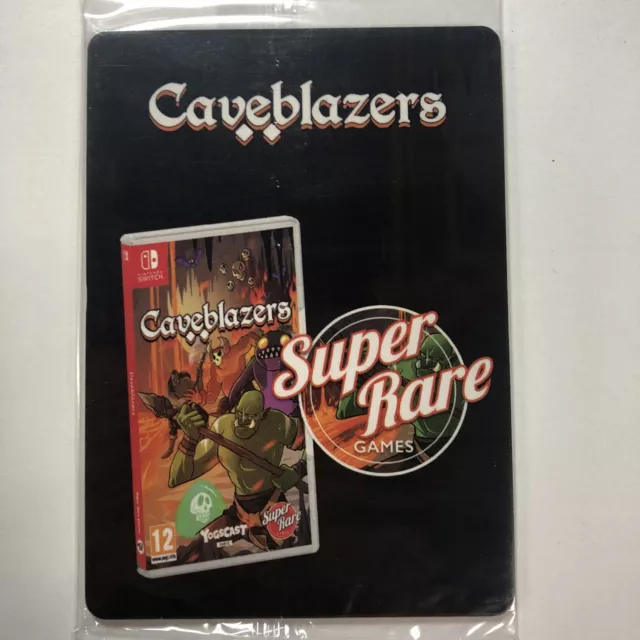 Caveblazers Video Game Sealed 4 Trading Card Pack Super Rare Games SRG Exclusive