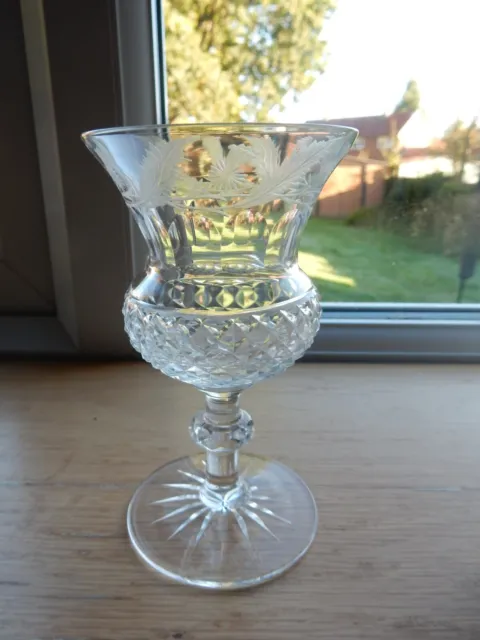 Edinburgh Crystal Thistle Sherry Glass