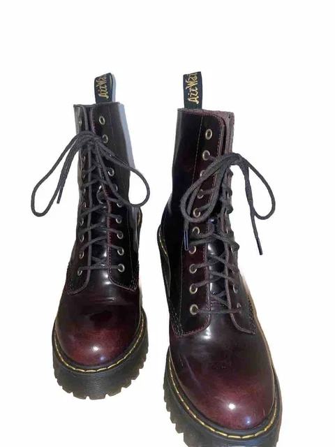 DR MARTENS KENDRA Cherry Red Arcadia Ankle Boots Docs Dms Size 3 59.99 PicClick UK