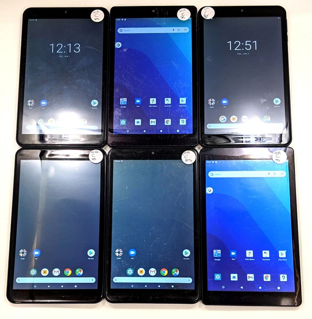 Assorted ONN Tablets N/A Fair Condition WiFi Only Lot of 6