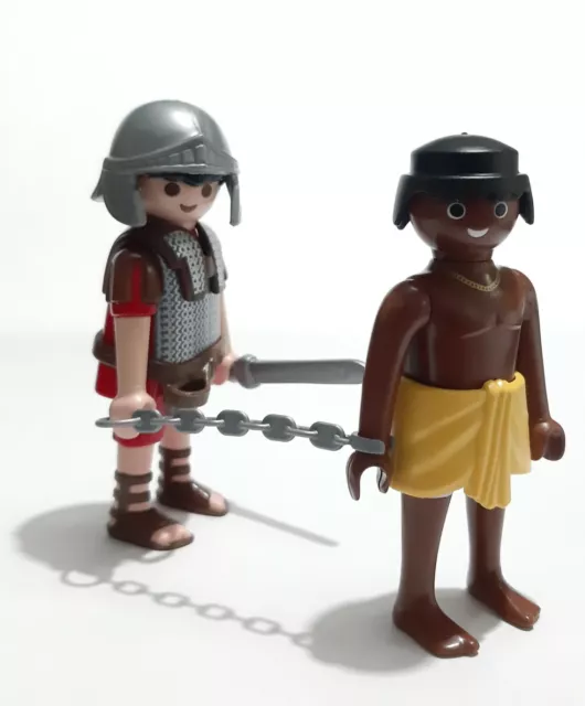 PLAYMOBIL. Accesorios. Custom. Figuras. Belen. Navidad. Roma. Soldado y Esclavo