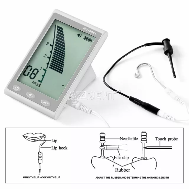 Electronic Dental Endo Apex Locator Root Canal Instruments 3.7' Screen Ergonomic