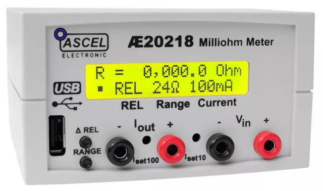 AE20218 Milliohm Meter Kit, 0.1 Milliohm Resolution, Four Wire Measurement 2