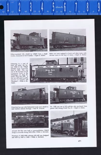 Caboose, Crummy, Rider Cars, Nickel Plate Road-Railroad History