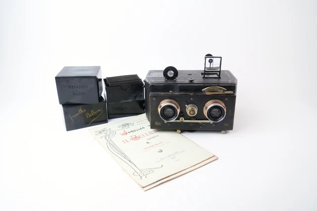 Appareil Photo Stéréoscopique La Litote De Korsten - 8,5x17 Cm - Vers 1905 - Rare