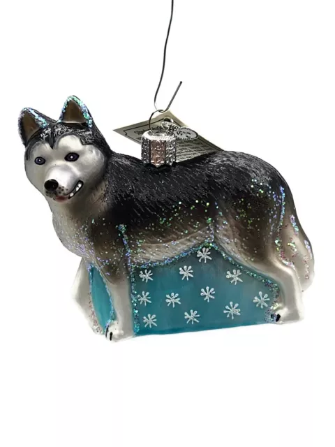 Old World Christmas Siberian Husky Dog Pet Animal Christmas Tree Ornament OWC