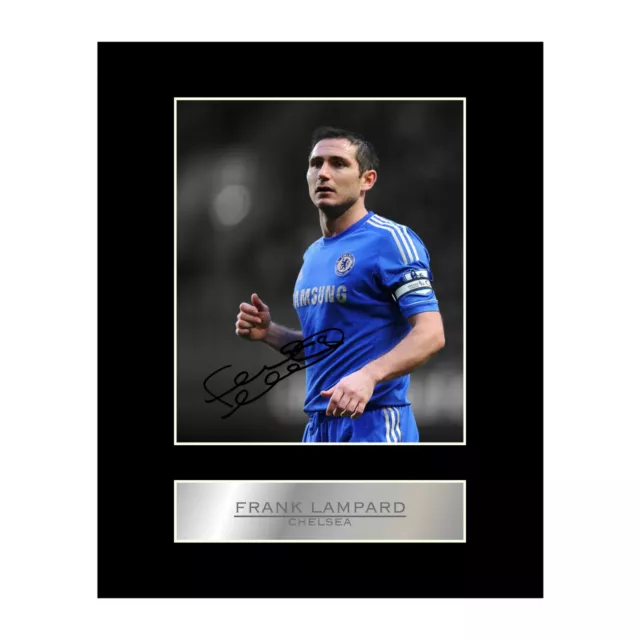 Frank Lampard Signed Mounted Photo Display Chelsea FC