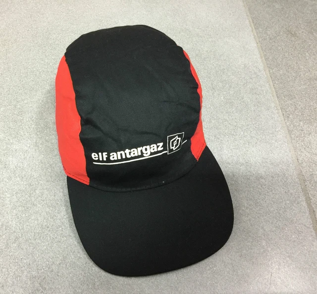 Casquette Noire Cap Velo Cyclisme Sponsor Elf Antargaz Tour De France 1997 Rare
