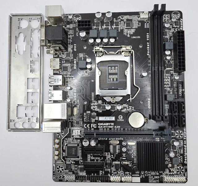 I/O Back Panel - Shield Backplate Motherboard - Gigabyte GA