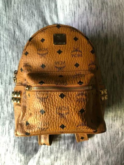 MCM Stark Side Studs Backpack in Visetos - Lightly Used