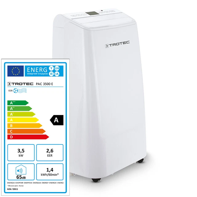 TROTEC PAC 3500 E Climatiseur local, climatiseur portable max. 3,5 kW/12000 BTU
