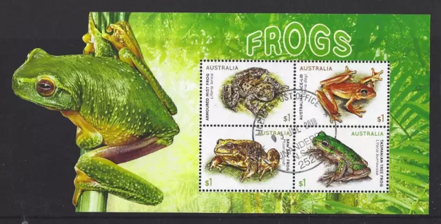 Australia 2018 Frogs Miniature Sheet  Fine Used