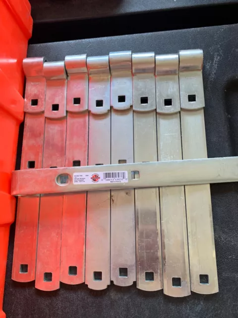 New 9-pack LOT National Hardware N130-765 Zinc Hinge Strap 12" 150 pound