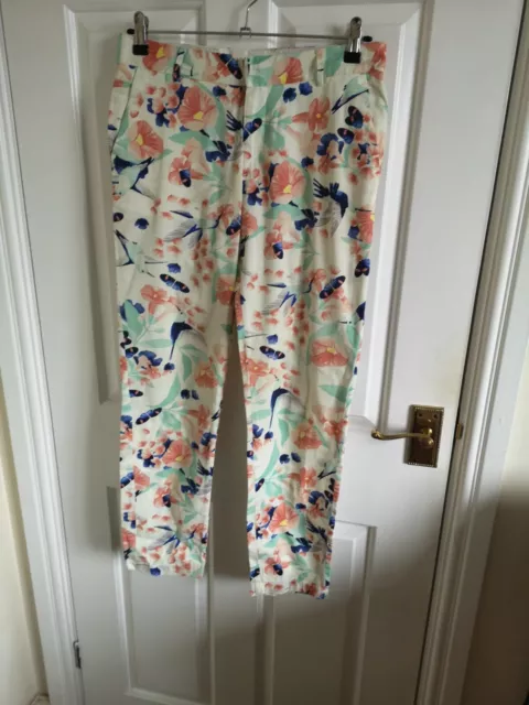 Paul & Joe Sister Cotton Floral Trousers, Size 36