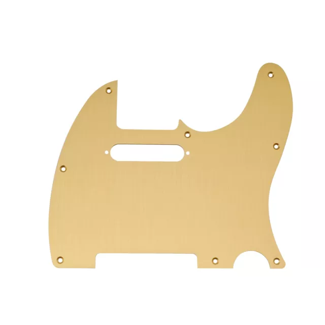 Musiclily Pro Gold Anodized 8 Hole Alu Pickguard For Fender Standard Tele Guitar