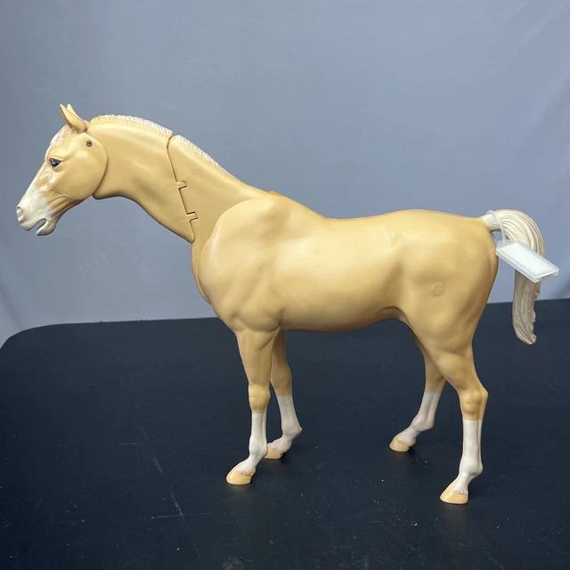 VTG LOUIS MARX JOHNNY WEST TOY HORSE THUNDERBOLT 12” Jointed Nodding