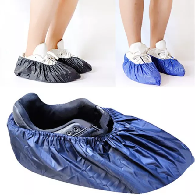 5 Pair non slip Shoe Covers Reusable Work Boot Overshoes for Indoors outdoor