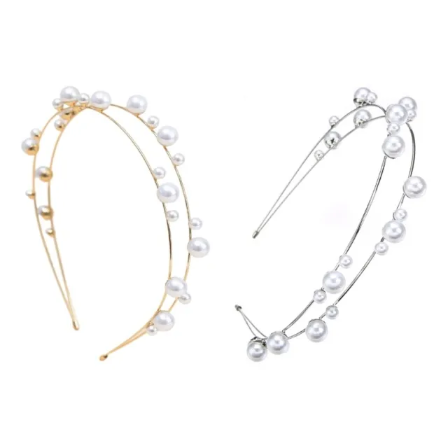 2pcs Gold Silver Color cardigan shawl Duck Clips for women girls Flexible  Beaded Pearl Pin Brooch
