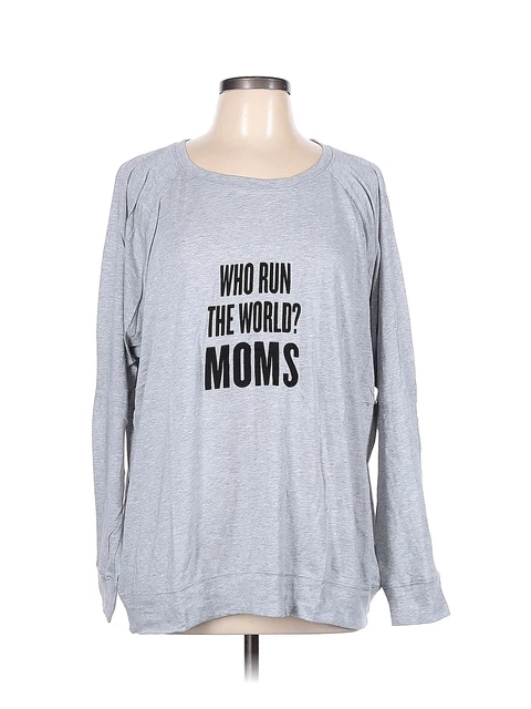 EMI JAY Women Gray Long Sleeve T-Shirt L