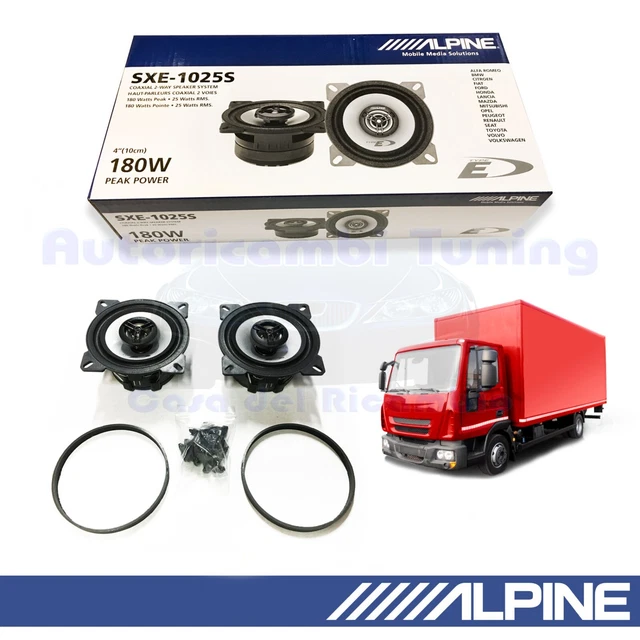 Altoparlanti Coassiali Alpine SXE-1025S - 10cm, 2 Vie, Passivi, Per Auto - Foto 2