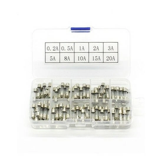 Assortiment de 100 Fusibles en verre 5 X 20 mm 2