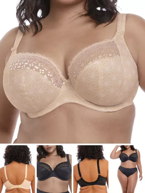 Elomi Kim Bra Side Support Plunge Non Padded Bras Stretch Cup Plus Size Lingerie