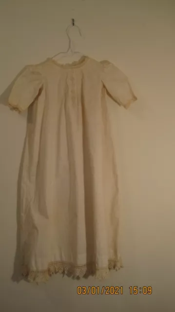 Antique 1900s child’s muslin nightgown