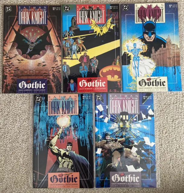 Batman: Legends of the Dark Knight Issues 6-10 | Gothic Mini-Series | DC, 1990