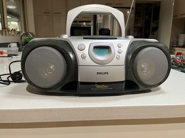 PHILIPS PORTABLE CD cassette AM/FM Radio Player $15.00 - PicClick AU